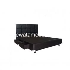 Divan Ukuran 200 - DIVAN 2 LACI NA 003 / Black / White